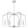 Zoanne Six Light Chandelier in Brushed Nickel (47|19571)