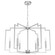 Zoanne Six Light Chandelier in Brushed Nickel (47|19571)