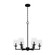 Kerrison Six Light Chandelier in Natural Black Iron (47|19534)