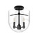 Sacha Three Light Flush Mount in Natural Black Iron (47|19322)