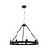 Saddlewood Nine Light Chandelier in Natural Black Iron (47|19030)