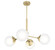 Hepburn Four Light Chandelier in Modern Brass (47|19016)