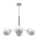 Hepburn Four Light Chandelier in Brushed Nickel (47|13208)