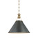 Metal No. 2 One Light Pendant in Aged Brass/Distressed Bronze (70|MDS952ADB)