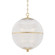 Sphere No. 3 One Light Pendant in Aged Brass (70|MDS801AGB)