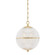 Sphere No. 3 One Light Pendant in Aged Brass (70|MDS800AGB)