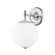 Sphere No.1 One Light Wall Sconce in Polished Nickel (70|MDS702PN)