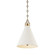 Plaster No.1 One Light Pendant in Aged Brass (70|MDS400AGBWP)