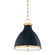 Painted No. 3 Two Light Pendant in Aged Brass/Darkest Blue (70|MDS361AGBDBL)