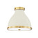 Painted No. 3 Two Light Flush Mount in Aged Brass/Off White (70|MDS360AGBOW)