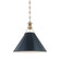 Painted No.2 One Light Pendant in Aged Brass/Darkest Blue (70|MDS352AGBDBL)