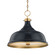 Painted No.1 Three Light Pendant in Aged Brass/Darkest Blue (70|MDS300AGBDBL)