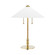 Flare Two Light Table Lamp in Aged Brass (70|L1395AGB)