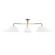 Duo Three Light Semi Flush Mount in Aged Brass/Old Bronze (70|KBS1751803AOB)