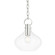 Lina One Light Small Pendant in Polished Nickel (70|BKO252PN)