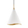 Martini One Light Pendant in Gold Leaf/Soft Off White Combo (70|9613GLWHT)