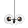 Kert Six Light Chandelier in Black Brass (70|9427BBR)