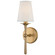 Islip One Light Wall Sconce in Aged Brass (70|9210AGB)