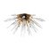 Sparta Six Light Semi Flush Mount in Aged Brass (70|9028AGB)