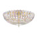 Floral Park Six Light Semi Flush Mount in Aged Brass (70|8222AGB)