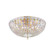 Floral Park Four Light Semi Flush Mount in Aged Brass (70|8217AGB)