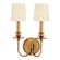 Cohasset Two Light Wall Sconce in Aged Brass (70|8212AGB)