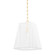 Verona Beach One Light Small Pendant in Aged Brass (70|7614AGB)