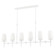 Torch Six Light Island Pendant in White Plaster (70|6658WP)