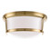 Newport Three Light Flush Mount in Aged Brass (70|6515AGB)