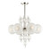 Calypso Six Light Chandelier in Polished Nickel (70|6427PN)