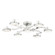 Meander LED Semi Flush Mount in Polished Nickel (70|6332PN)