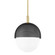 Nyack One Light Pendant in Aged Brass/Black (70|6114AGBBK)