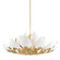 Lotus 21 Light Chandelier in Gold Leaf/White (70|5754GLWH)