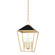 Paxton Four Light Pendant in Gold Leaf (70|5713GLBK)