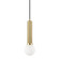 Reade One Light Pendant in Aged Brass (70|5104AGB)