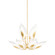 Blossom Ten Light Chandelier in Gold Leaf (70|4829GL)