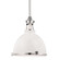 Massena One Light Pendant in White/Polished Nickel Combo (70|4620WPN)