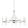 Gates Eight Light Chandelier in Polished Nickel (70|4338PN)