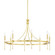 Gates Eight Light Chandelier in Aged Brass (70|4338AGB)