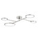 Saturn LED Semi Flush Mount in Polished Nickel (70|4104PN)