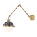 Latham One Light Swing Arm Wall Sconce in Aged/Antique Distressed Bronze (70|4011ADB)