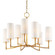 Dillon Nine Light Chandelier in Aged Brass (70|369AGB)