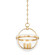 Malloy Three Light Lantern in Vintage Gold Leaf (70|3315VGL)