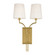 Glenford Two Light Wall Sconce in Aged Brass (70|3112AGB)