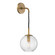 Rousseau One Light Wall Sconce in Aged Brass (70|2020AGBCL)