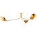 Avondale Three Light Semi Flush Mount in Aged Brass (70|1753AGB)