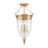 Hanover Three Light Semi Flush Mount in Aged Brass (70|141AGB)