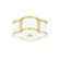 Chandler Two Light Flush Mount in Aged Brass (70|1212AGB)