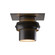 Twilight One Light Outdoor Semi-Flush Mount in Coastal Black (39|364903SKT80)