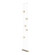 Abacus Abacus 5-Light Floor to Ceiling Plug-In LED Lamp in Soft Gold (39|289520LEDSTND84GG0668)